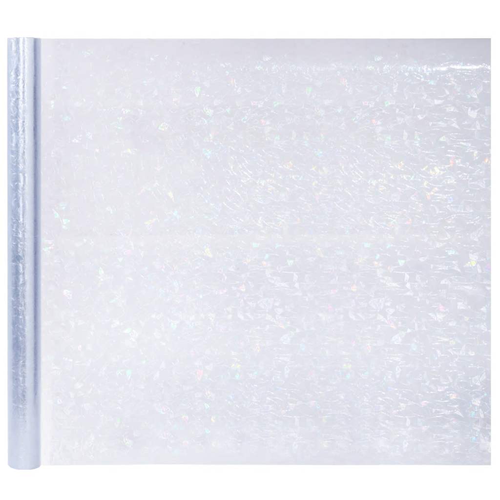 Prozorske folije 5 kom matirane 3D s uzorkom duge PVC