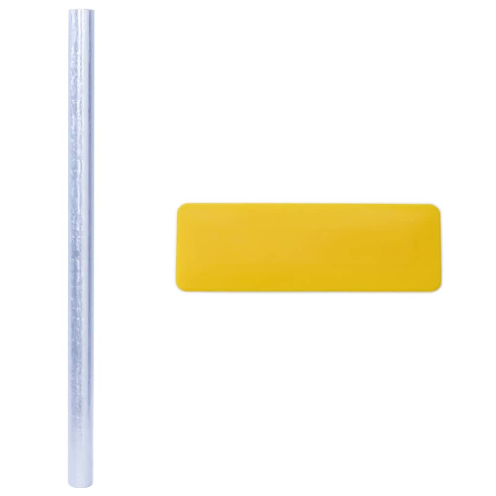 Prozorske folije 5 kom matirane 3D s uzorkom duge PVC