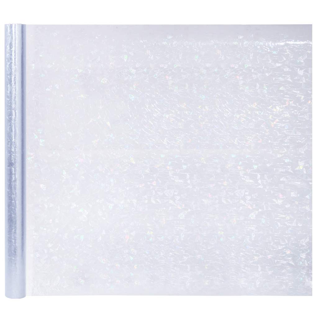 Prozorske folije 5 kom matirane 3D s uzorkom duge PVC