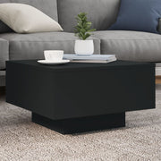 Stolić za kavu s LED svjetlima crni 55 x 55 x 31 cm