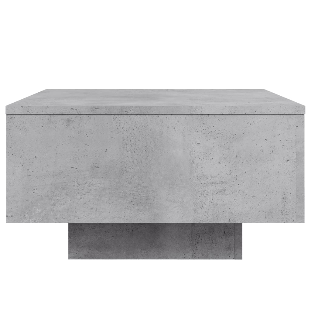 Stolić za kavu s LED svjetlima sivi boja betona 55 x 55 x 31 cm