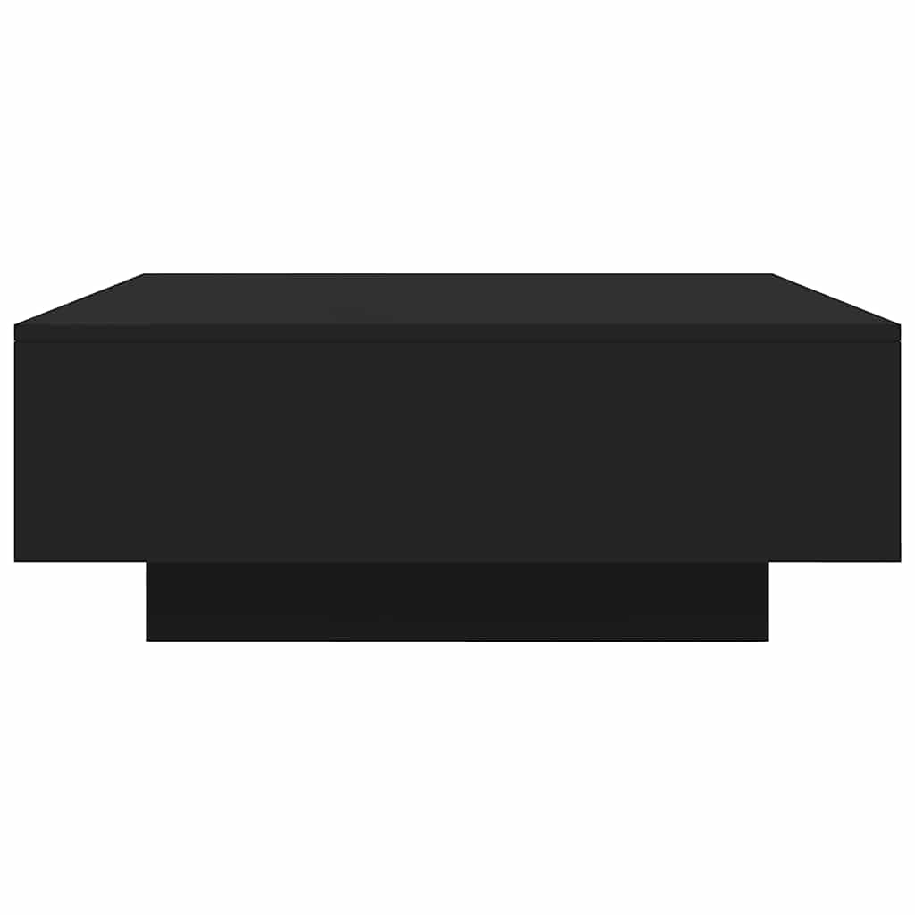 Stolić za kavu crni 80 x 80 x 31 cm od konstruiranog drva