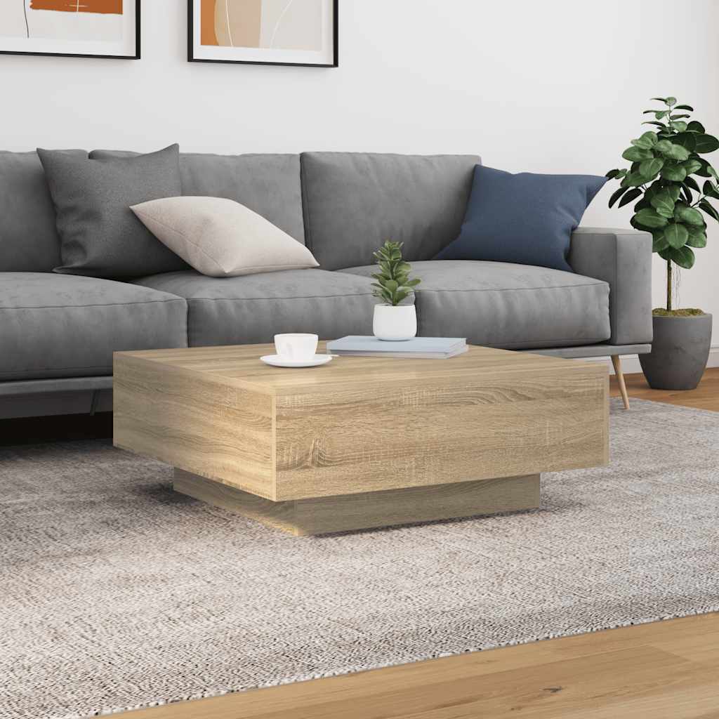Stolić za kavu boja hrasta sonome 80x80x31cm konstruirano drvo