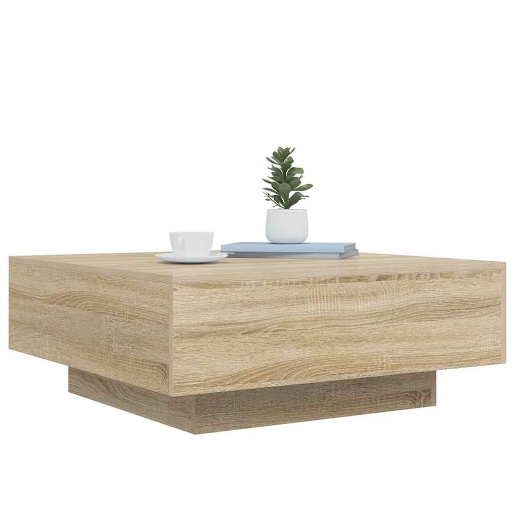 Stolić za kavu boja hrasta sonome 80x80x31cm konstruirano drvo