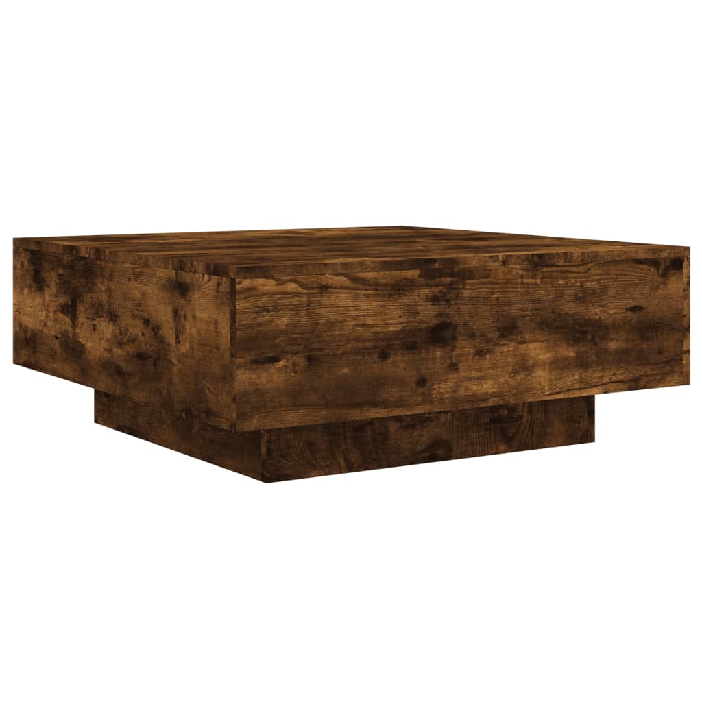 Stolić za kavu boja hrasta 80x80x31 cm od konstruiranog drva