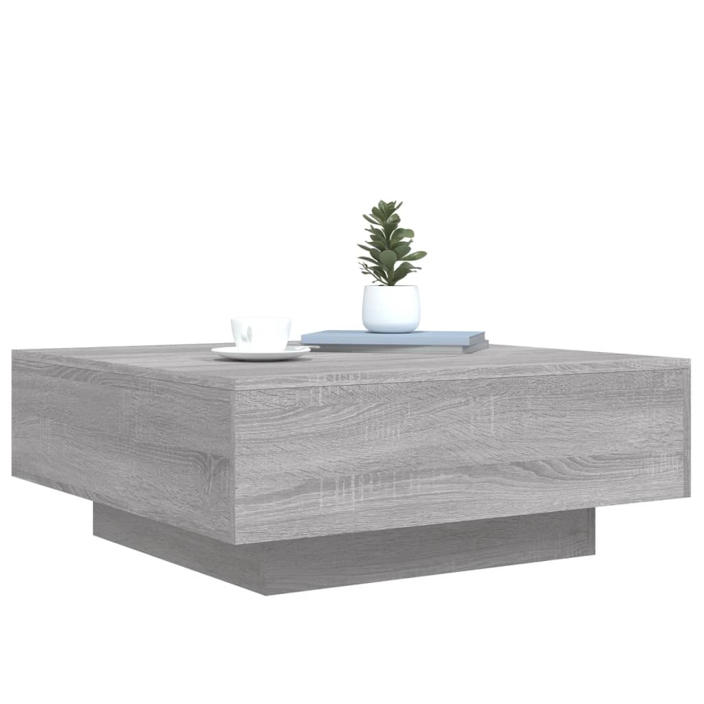Stolić za kavu boja hrasta 80x80x31 cm od konstruiranog drva