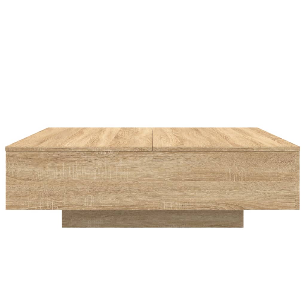 Stolić za kavu boja hrasta 100x100x31 cm konstruirano drvo
