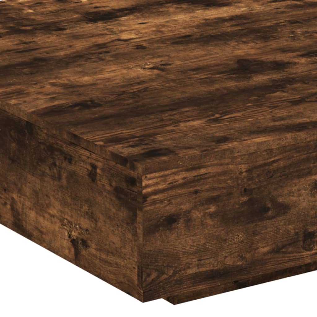 Stolić za kavu boja hrasta 100x100x31 cm konstruirano drvo