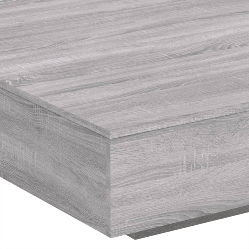 Stolić za kavu boja hrasta 100x100x31 cm konstruirano drvo