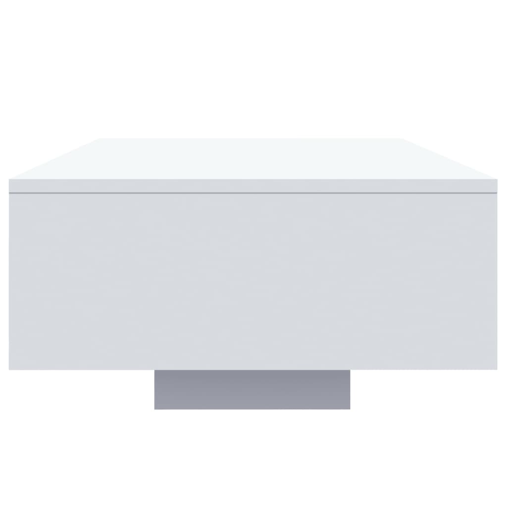 Stolić za kavu s LED svjetlima bijeli 85x55x31 cm