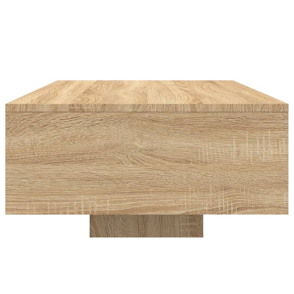 Stolić za kavu s LED svjetlima boja hrasta sonome 85x55x31 cm