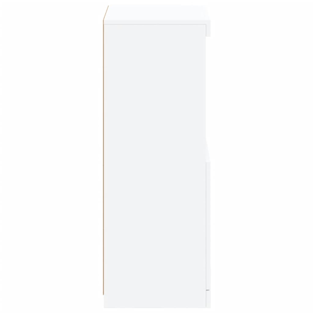 Komoda s LED svjetlima bijela 41x37x100 cm