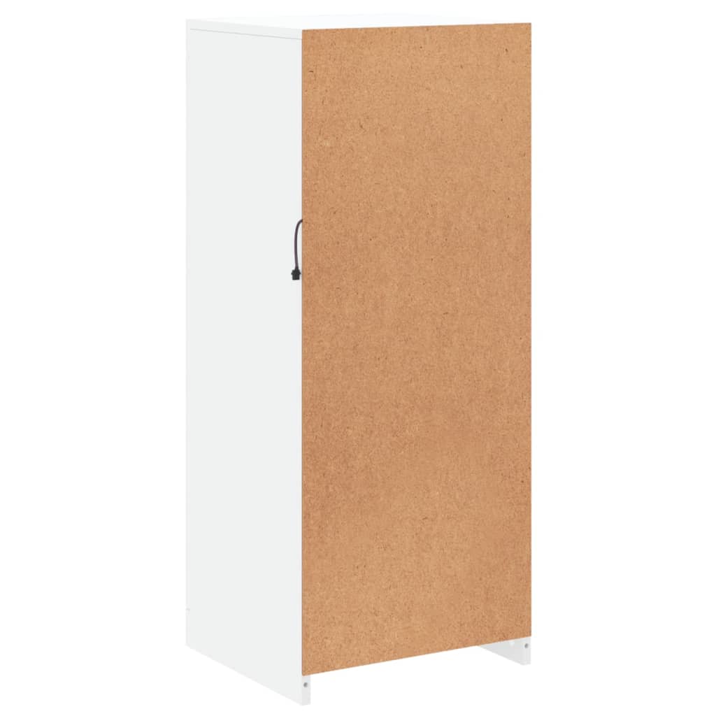 Komoda s LED svjetlima bijela 41x37x100 cm