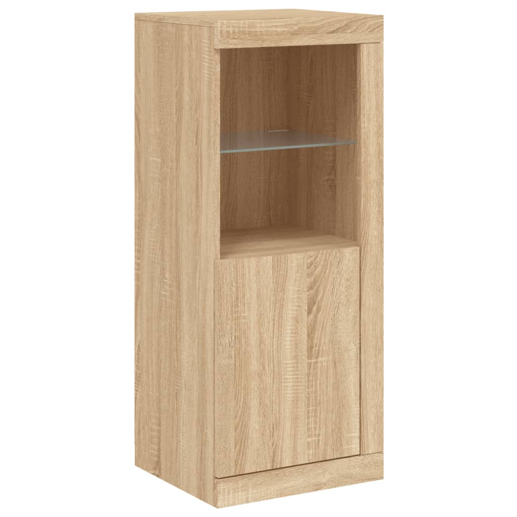 Komoda s LED svjetlima boja hrasta sonome 41x37x100 cm