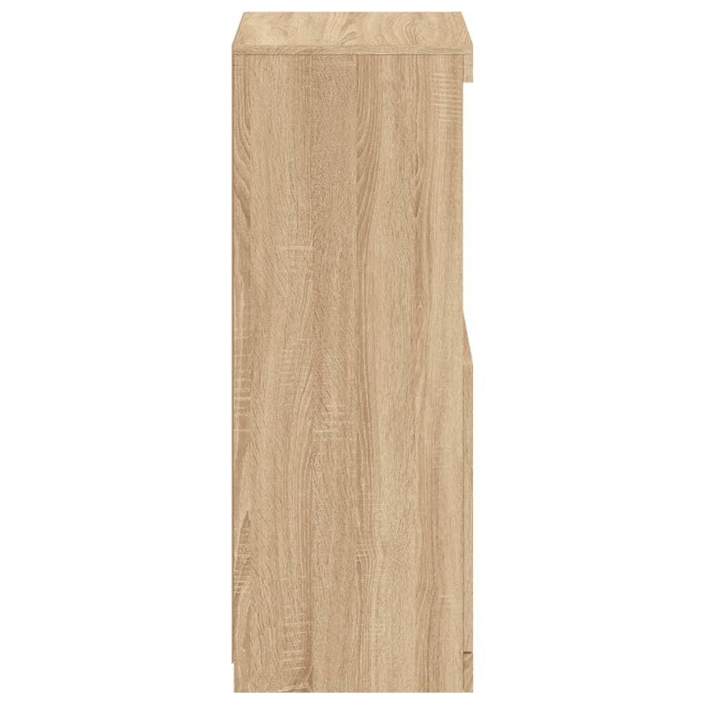 Komoda s LED svjetlima boja hrasta sonome 41x37x100 cm