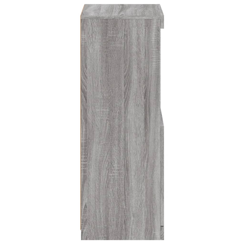 Komoda s LED svjetlima boja sivog hrasta 41x37x100 cm