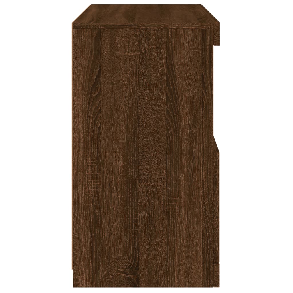 Komoda s LED svjetlima smeđa boja hrasta 60x37x67 cm
