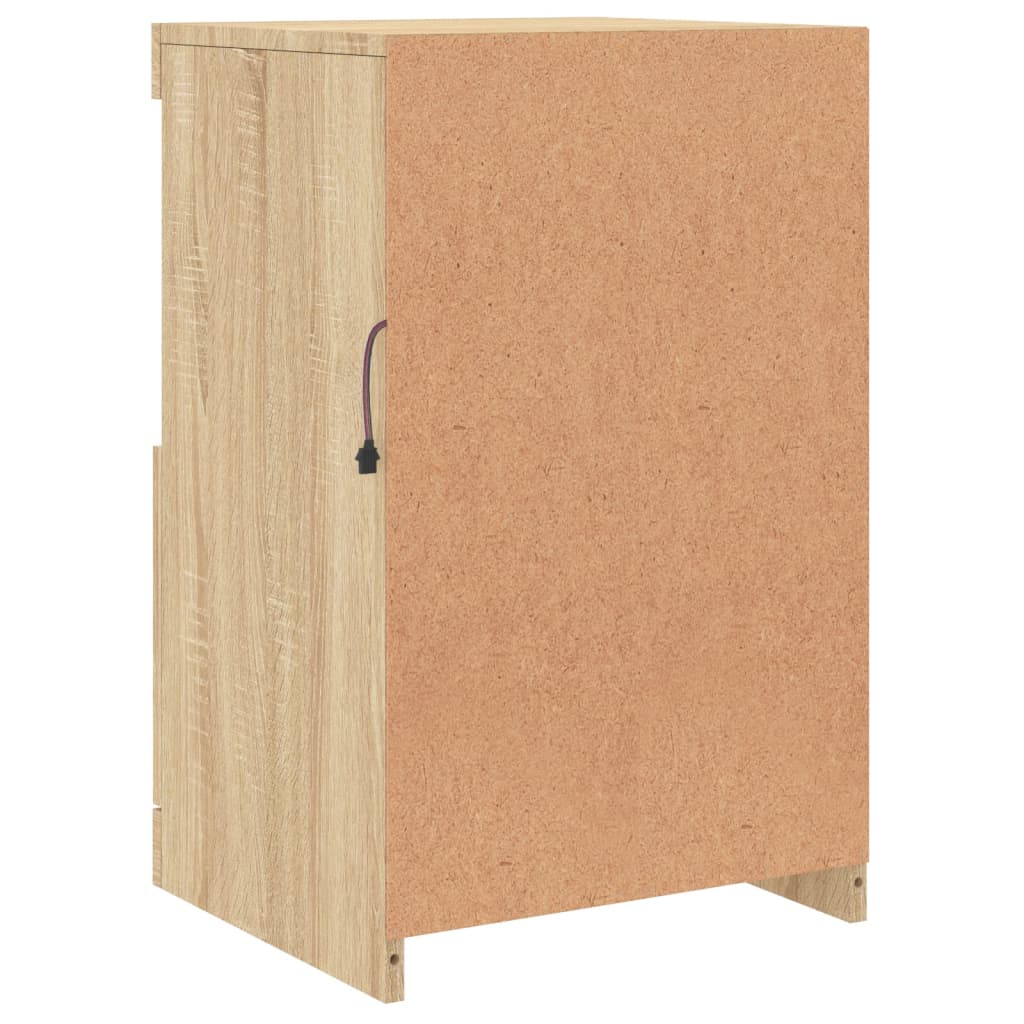 Komoda s LED svjetlima boja hrasta sonome 41x37x67 cm