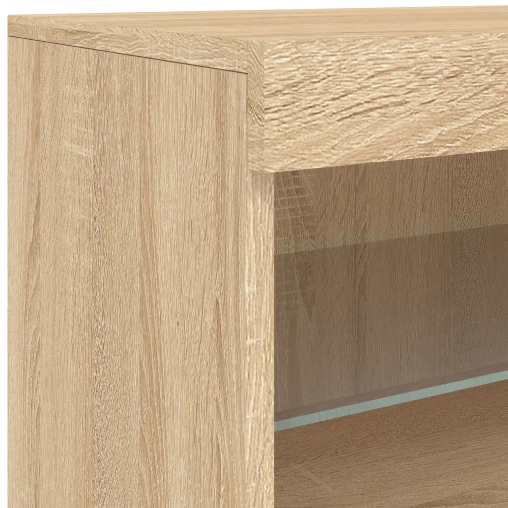 Komoda s LED svjetlima boja hrasta sonome 41x37x67 cm