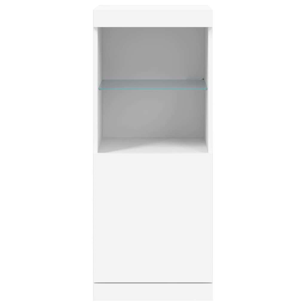 Komoda s LED svjetlima bijela 41x37x100 cm