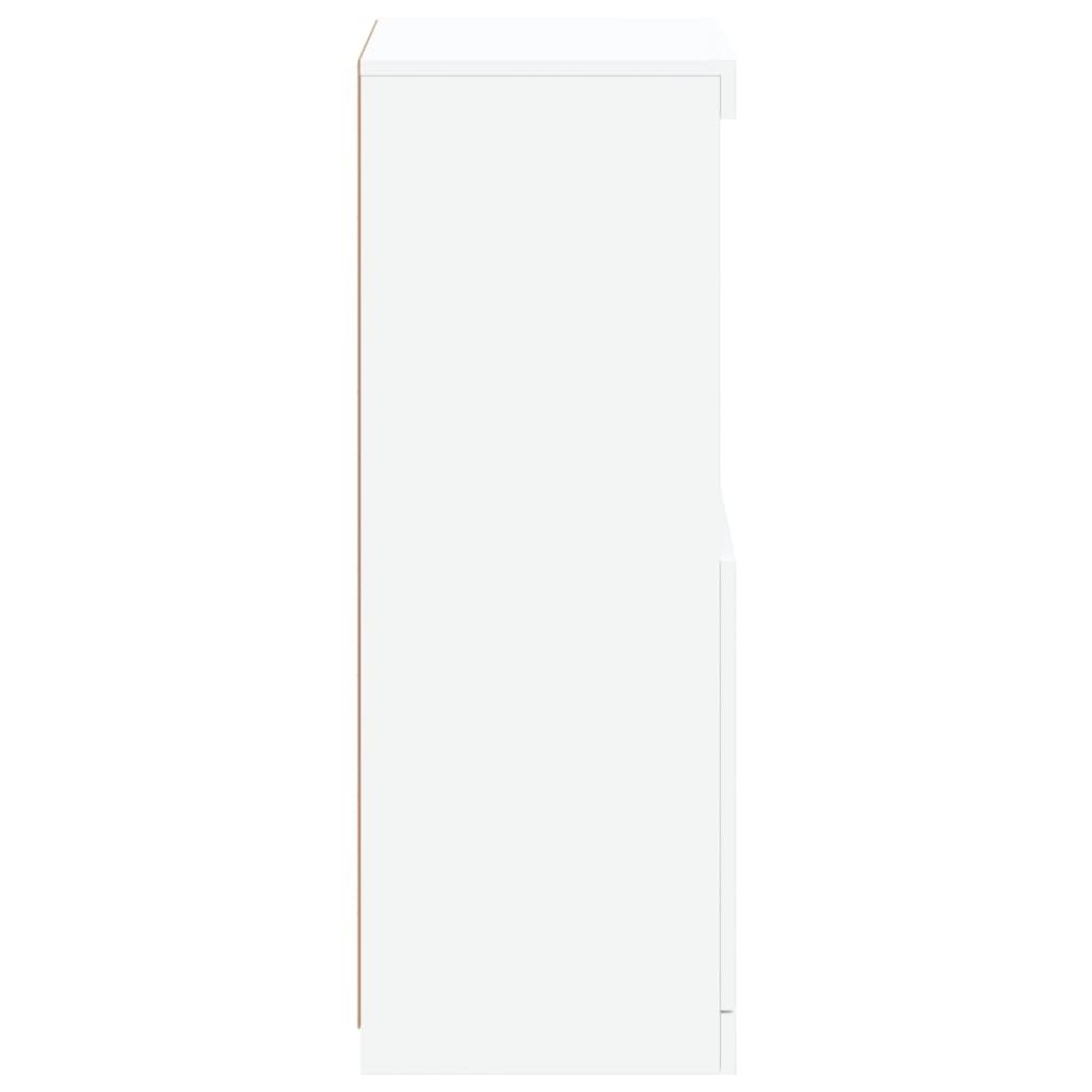 Komoda s LED svjetlima bijela 41x37x100 cm