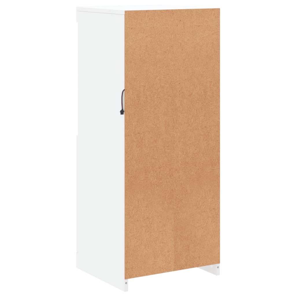Komoda s LED svjetlima bijela 41x37x100 cm