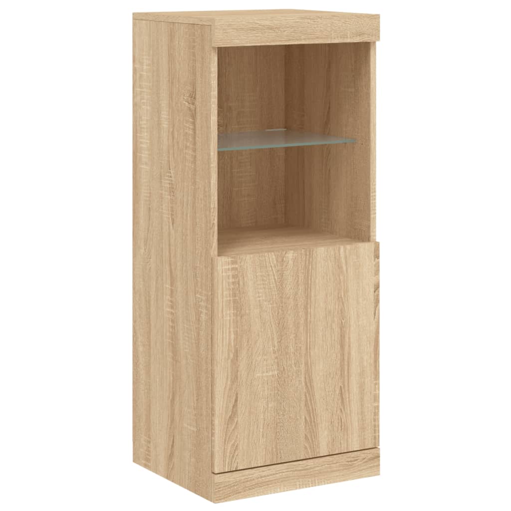Komoda s LED svjetlima boja hrasta sonome 41x37x100 cm