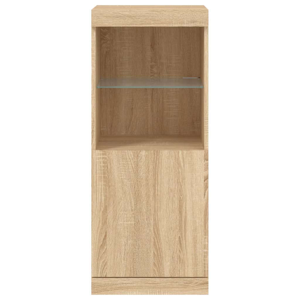 Komoda s LED svjetlima boja hrasta sonome 41x37x100 cm