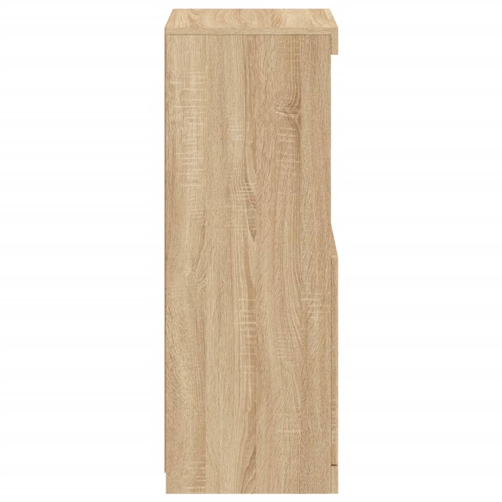 Komoda s LED svjetlima boja hrasta sonome 41x37x100 cm