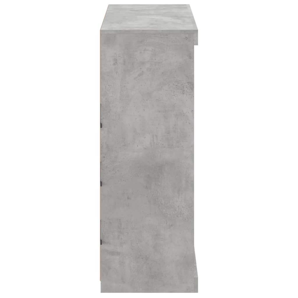 Komoda s LED svjetlima siva boja betona 81x37x100 cm