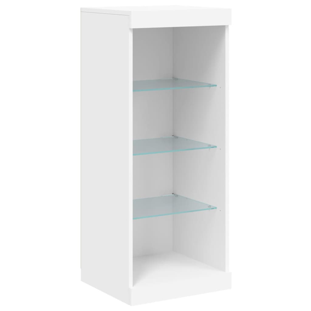 Komoda s LED svjetlima bijela 41x37x100 cm