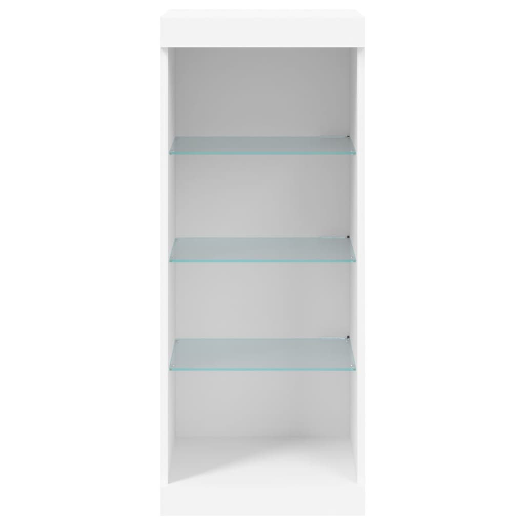 Komoda s LED svjetlima bijela 41x37x100 cm