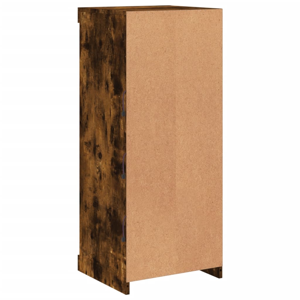 Komoda s LED svjetlima boja dimljenog hrasta 41x37x100 cm