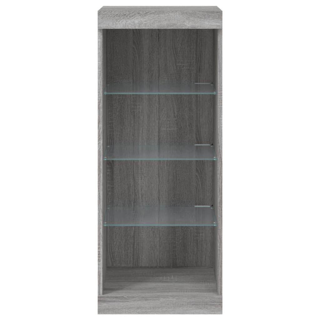 Komoda s LED svjetlima boja sivog hrasta 41x37x100 cm