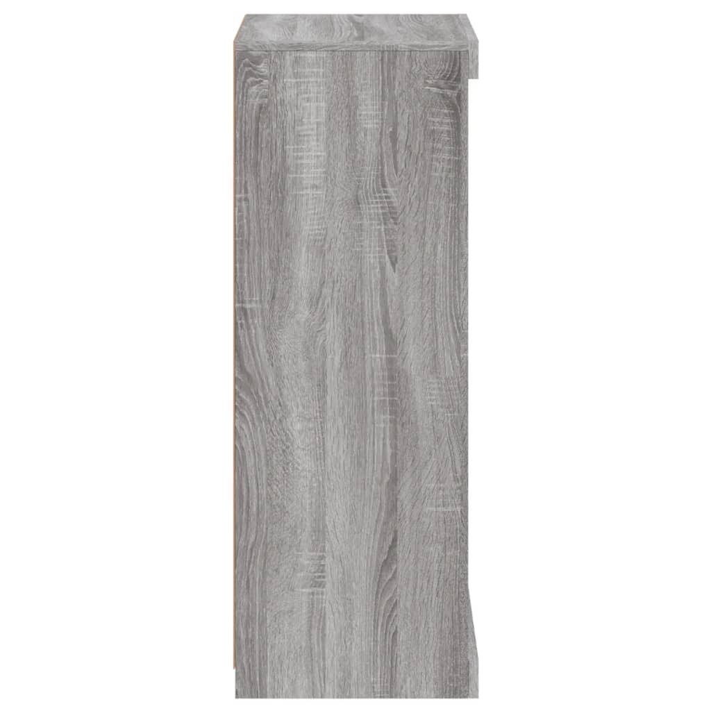 Komoda s LED svjetlima boja sivog hrasta 41x37x100 cm