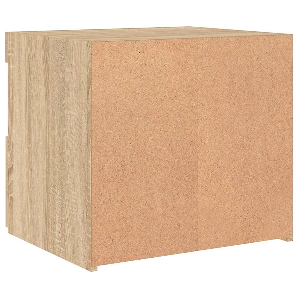 Noćni ormarić s LED svjetlima boja hrasta sonome 50x40x45 cm