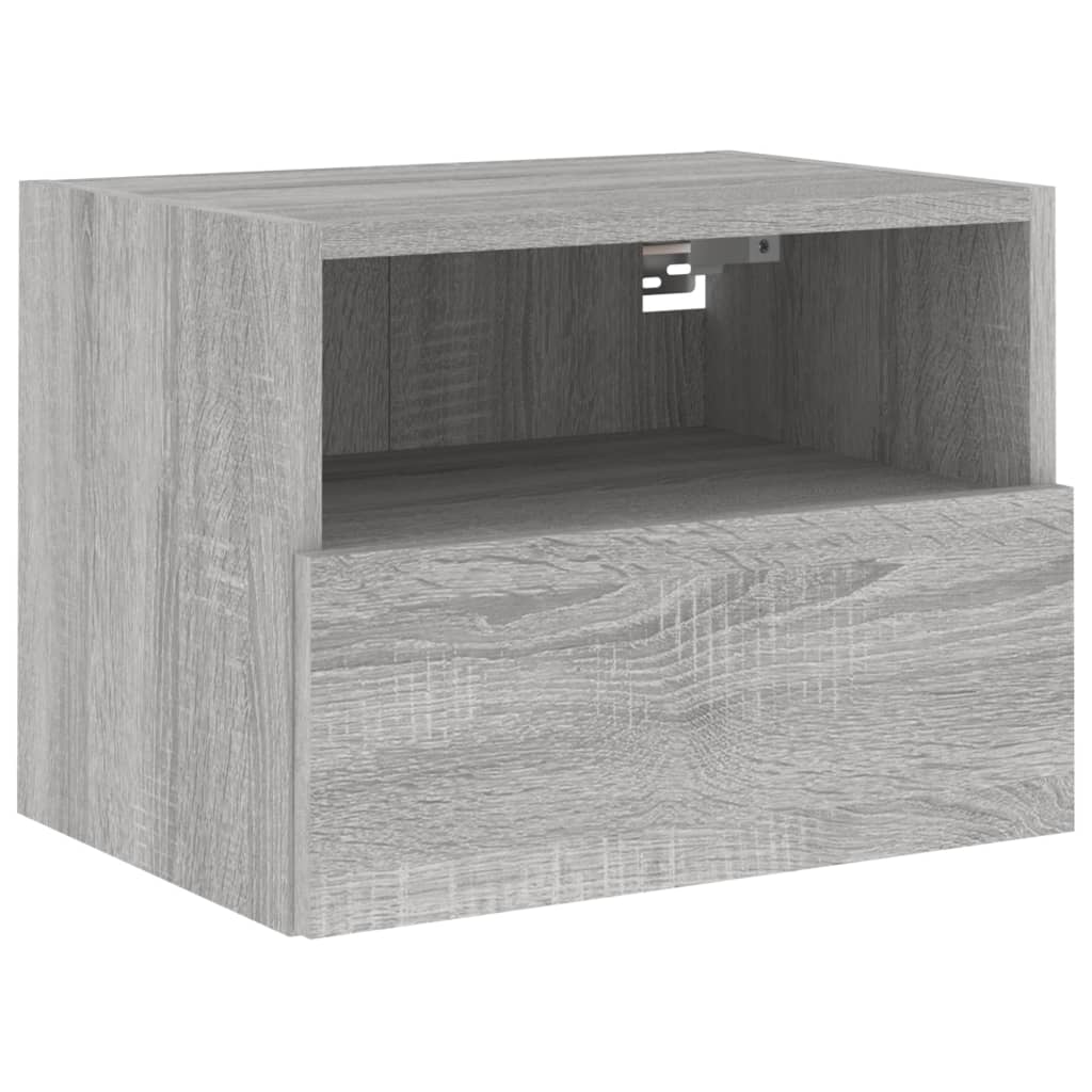 Zidni TV ormarići 2 kom siva boja hrasta 40 x 30 x 30 cm drveni