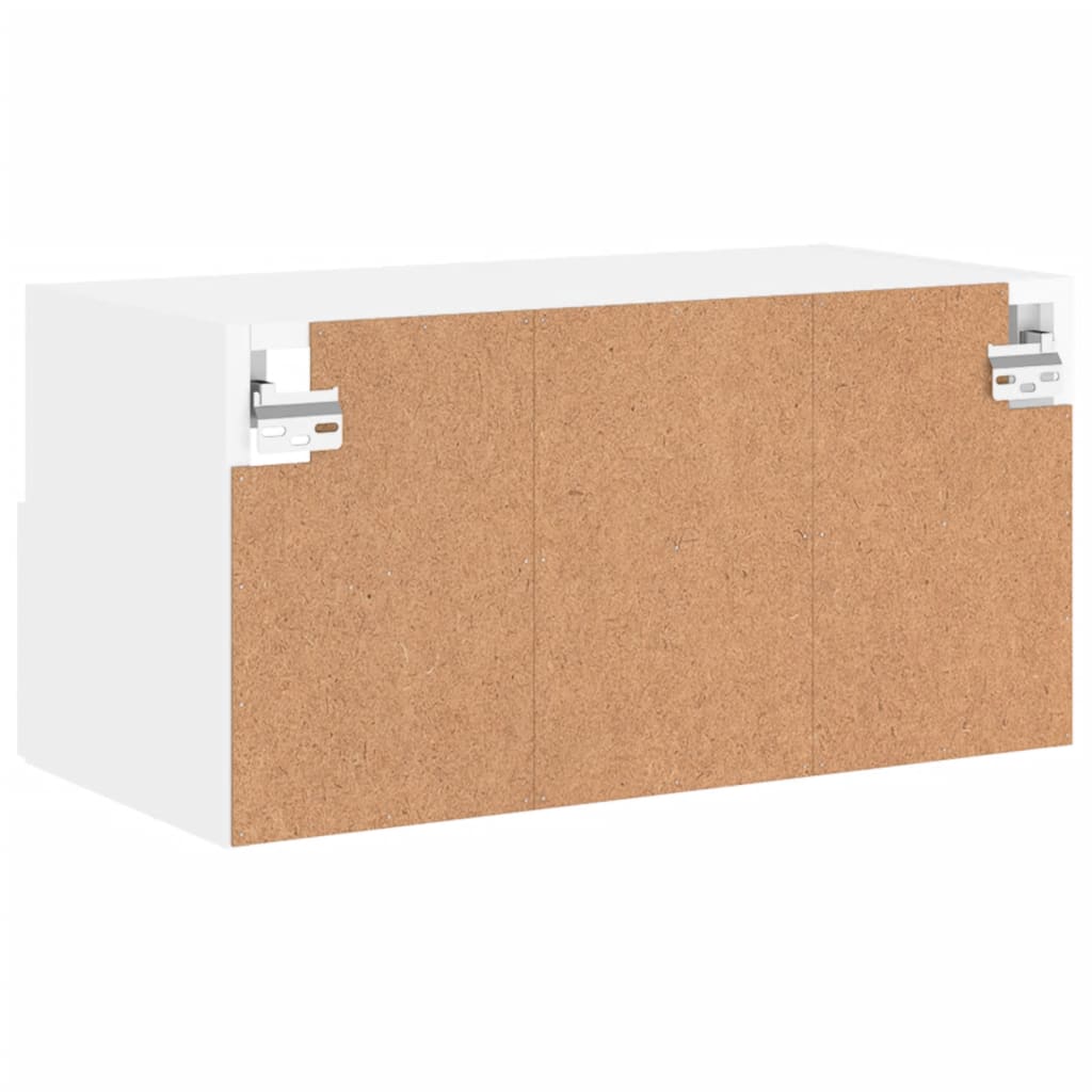 Zidni TV ormarić bijeli 60 x 30 x 30 cm od konstruiranog drva