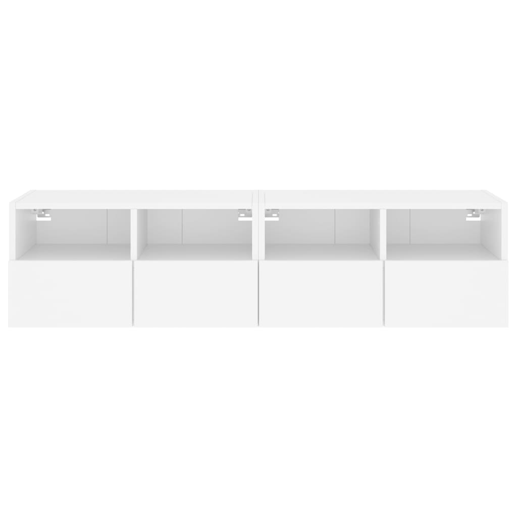 Zidni TV ormarići 2 kom bijeli 60x30x30 cm konstruirano drvo