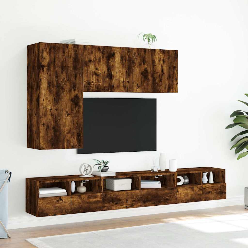 Zidni TV ormarići 2 kom boja hrasta 60 x 30 x 30 cm drveni