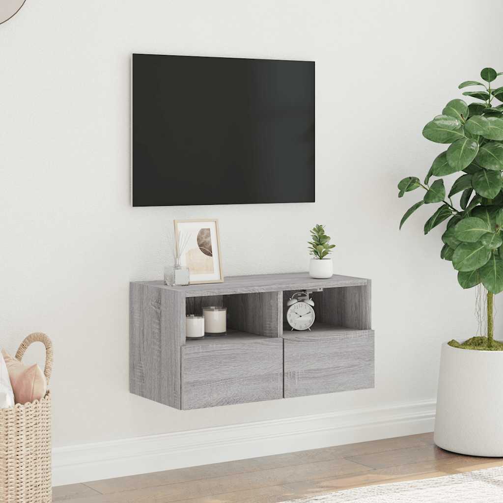 Zidni TV ormarić boja hrasta 60x30x30 cm od konstruiranog drva