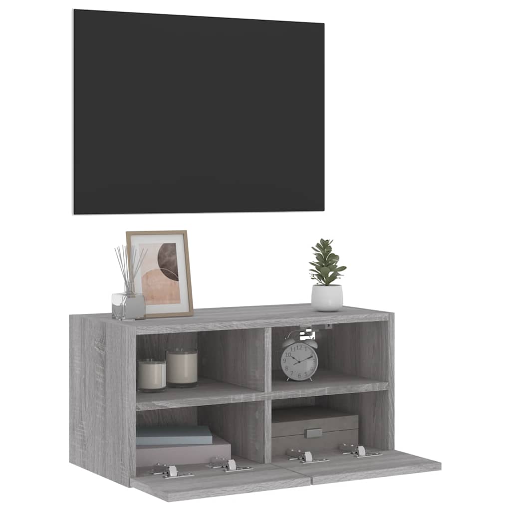 Zidni TV ormarić boja hrasta 60x30x30 cm od konstruiranog drva