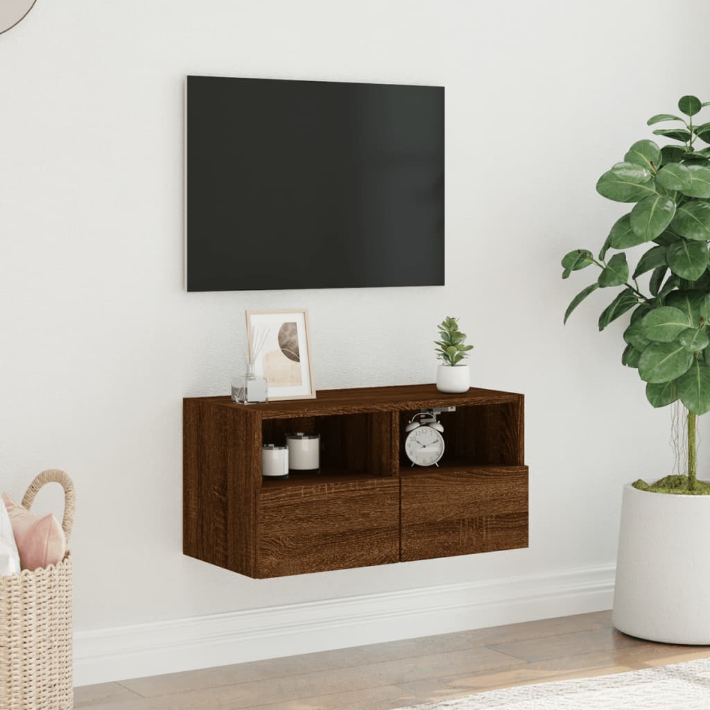 Zidni TV ormarić smeđa boja hrasta 60 x 30 x 30 cm drveni