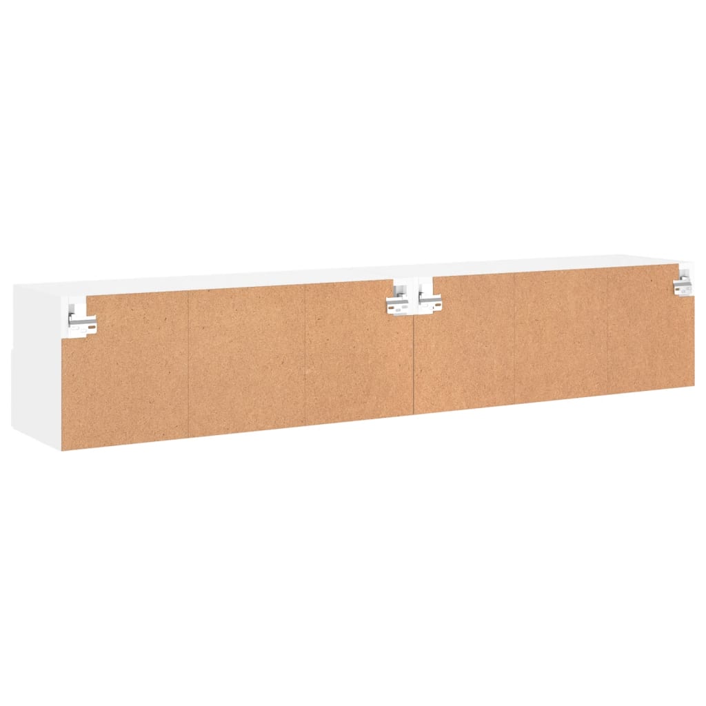 Zidni TV ormarići 2 kom bijeli 80x30x30 cm konstruirano drvo