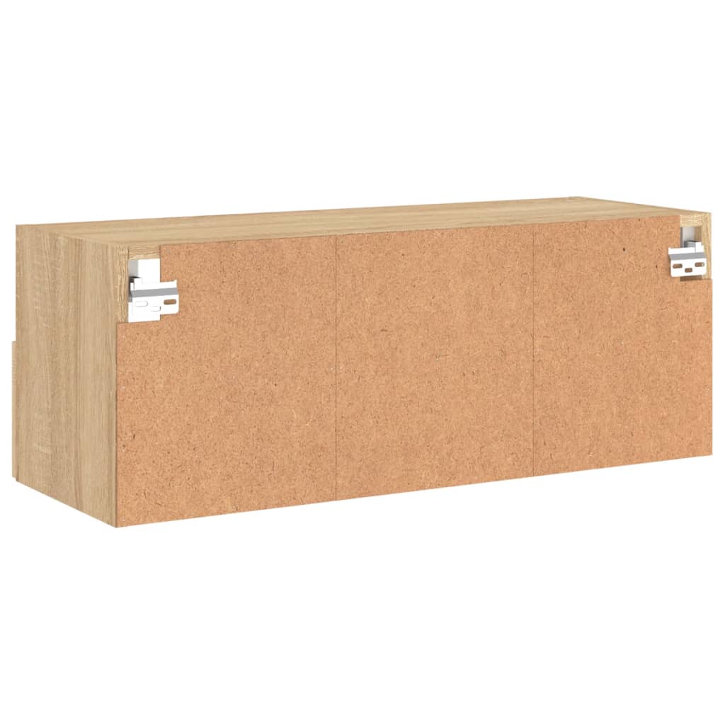 Zidni TV ormarić boja hrasta 80 x 30 x 30 cm konstruirano drvo