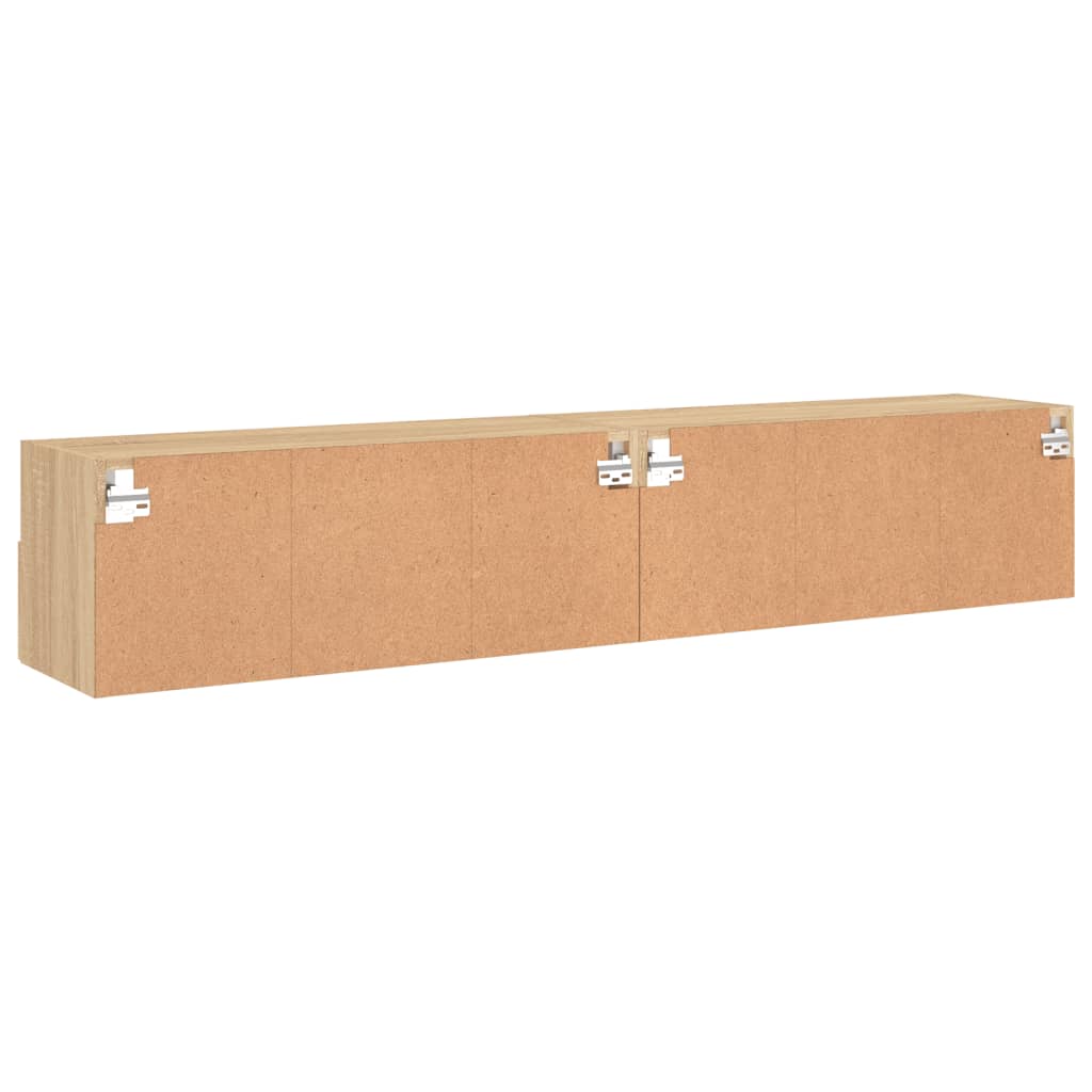 Zidni TV ormarići 2 kom boja hrasta 80 x 30 x 30 cm drveni