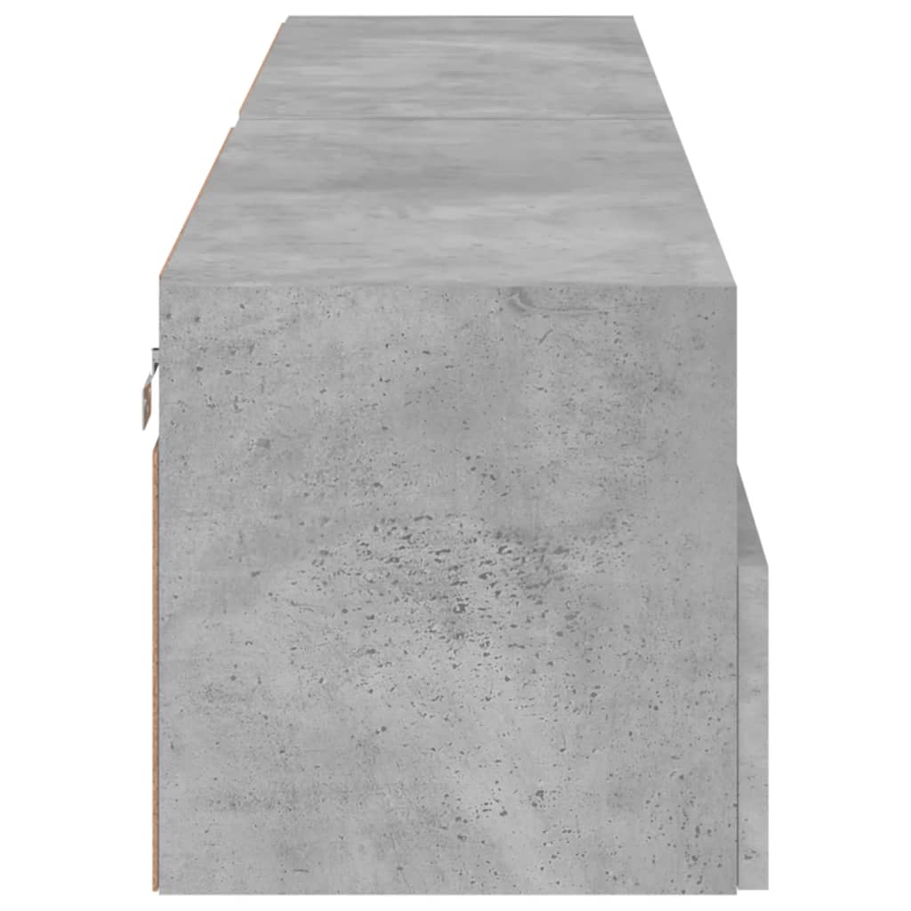 Zidni TV ormarići 2 kom siva boja betona 80 x 30 x 30 cm drveni