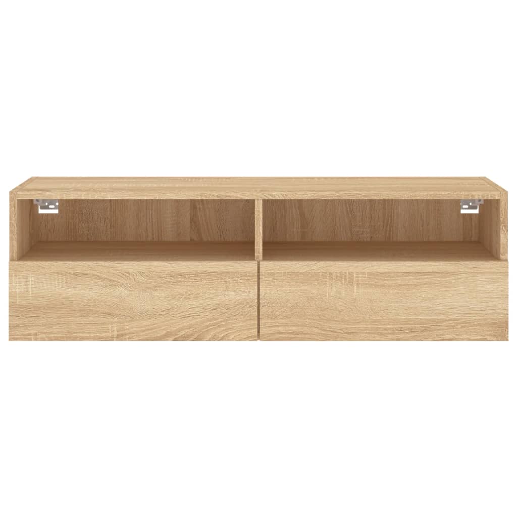 Zidni TV ormarić boja hrasta 100 x 30 x 30 cm konstruirano drvo