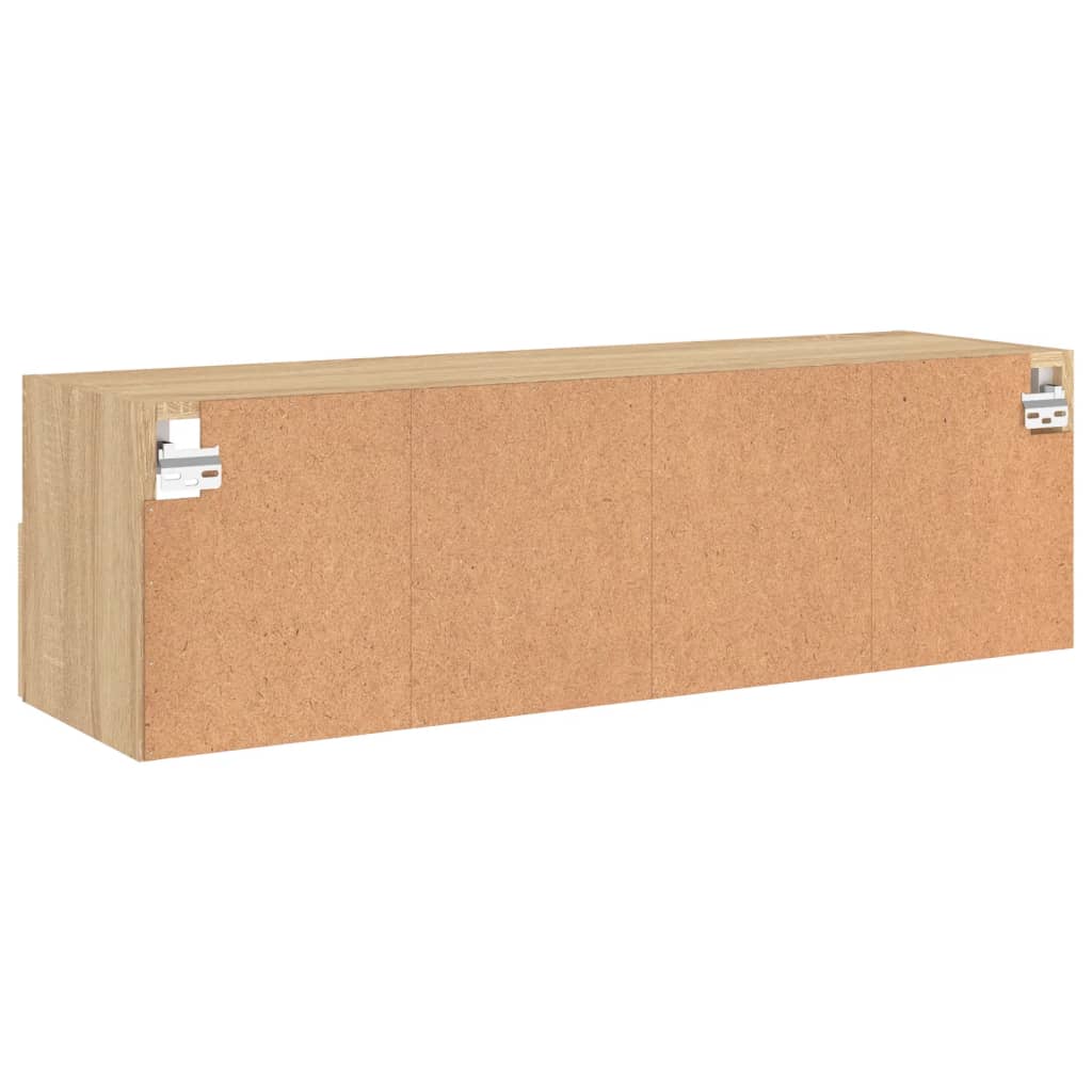 Zidni TV ormarić boja hrasta 100 x 30 x 30 cm konstruirano drvo