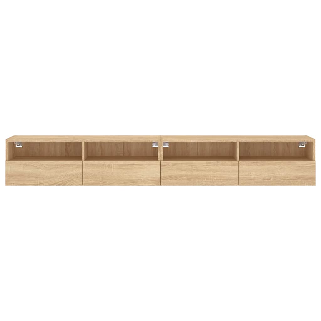 Zidni TV ormarići 2 kom boja hrasta 100 x 30 x 30 cm drveni